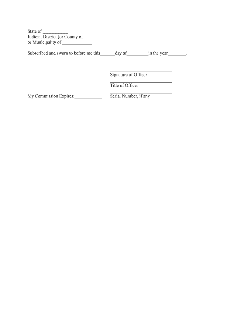 Judicial District or County of  Form