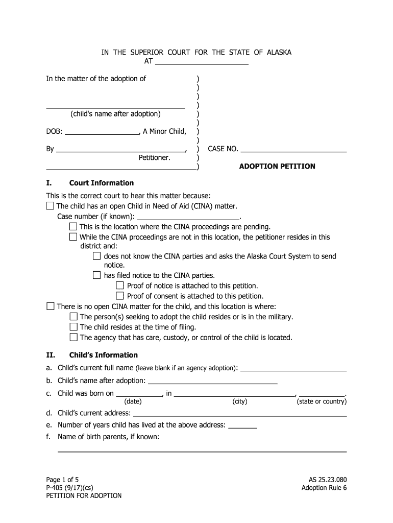 P 455 Affidavit of Reasonable Investigation State of Alaska  Form