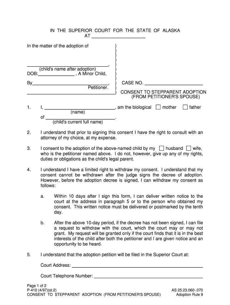 Alaska Public Defender Agency V Superior Court, S 16983  Form