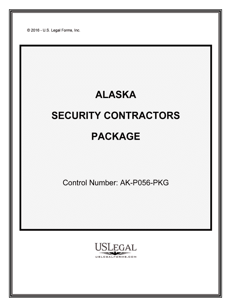 SECURITY CONTRACTORS  Form