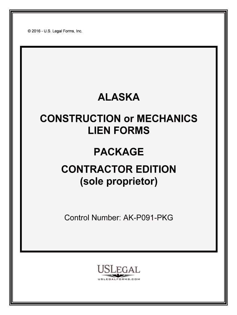 Control Number AK P091 PKG  Form