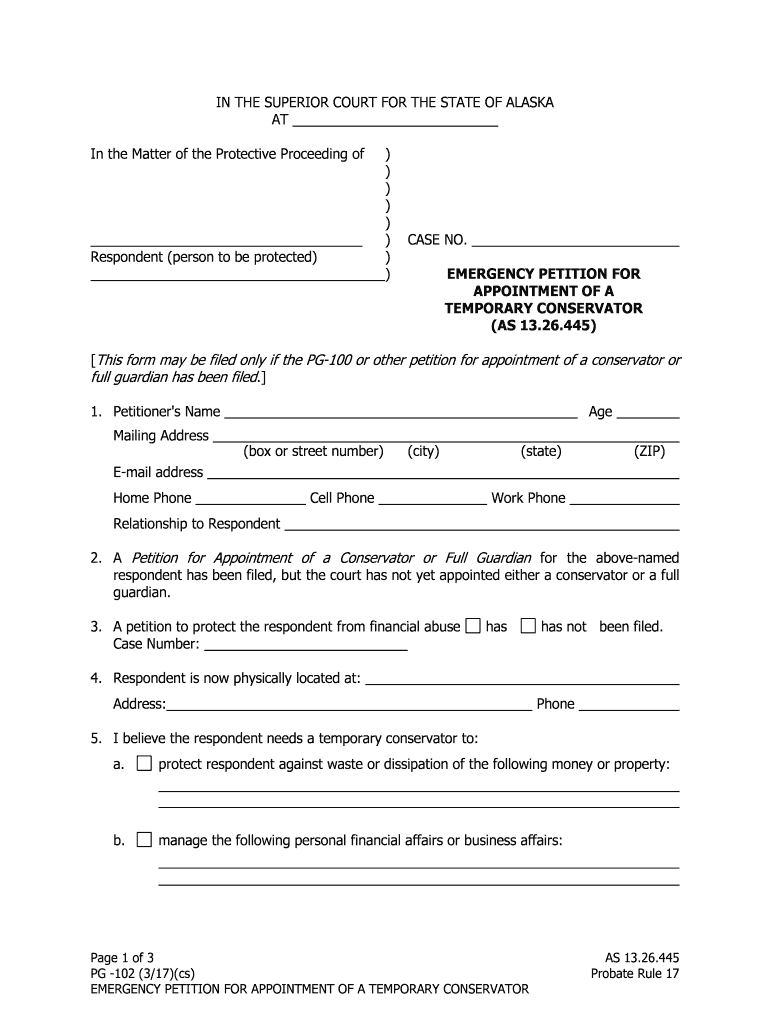 Respondent Person to Be Protected  Form