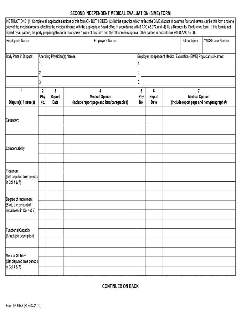 INSTRUCTIONS 1 Complete All Applicable Sections of This  Form