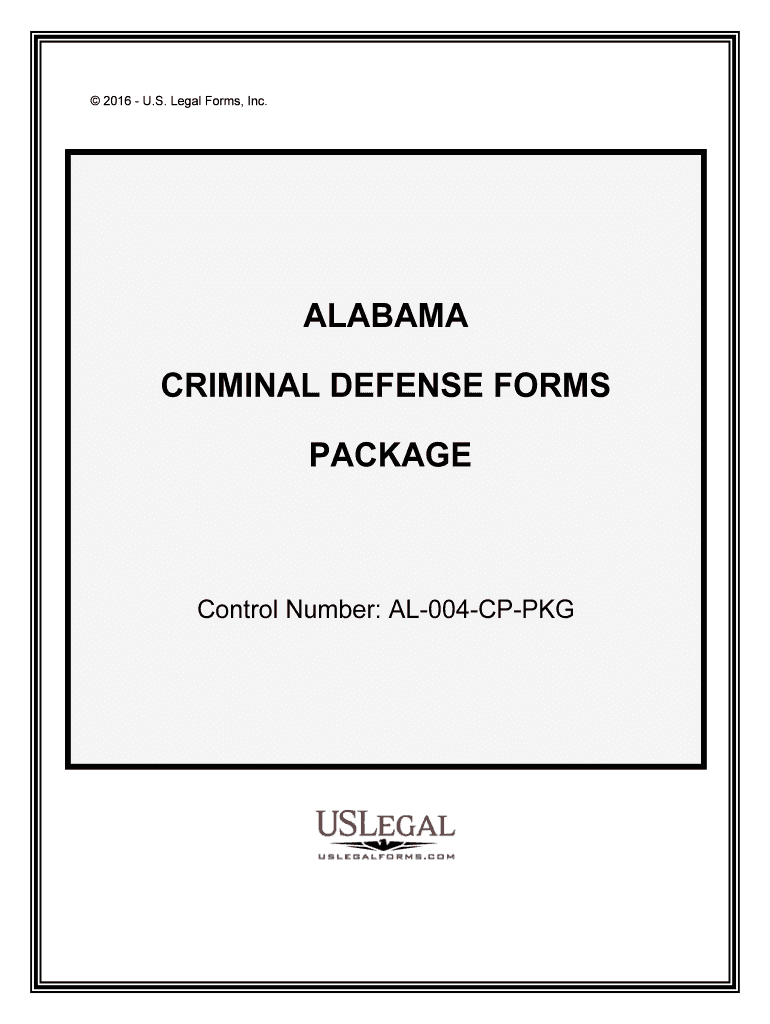 CRIMINAL DEFENSE FORMS