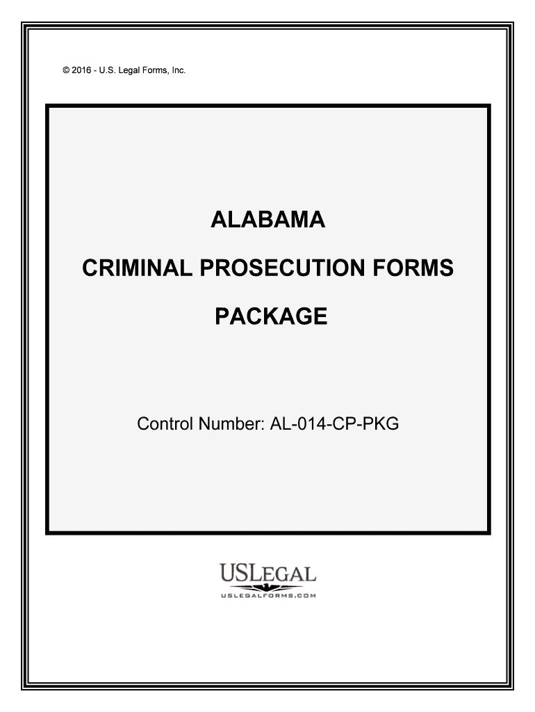 CRIMINAL PROSECUTION FORMS