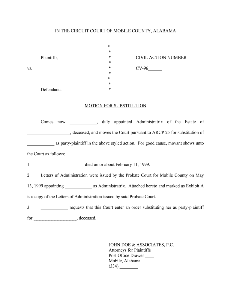 District Civil &amp;amp; Small Claims Division Mobile County Courts  Form