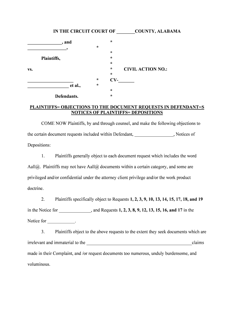 CRAIG V CITY of MOBILECivil Action No 18  Form