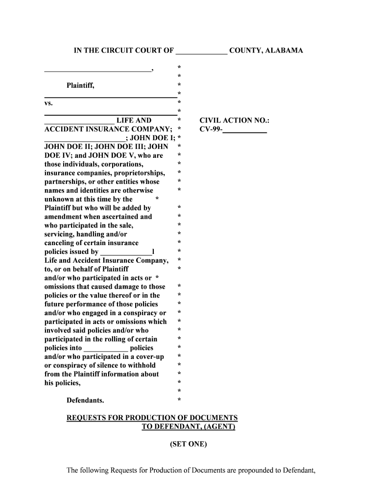 Doe V United Services Life Insurance Company, 123 F R D  Form