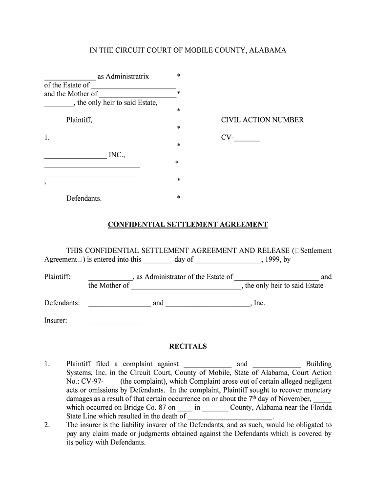 DOCUMENT 2 ELECTRONICALLY FILED CIRCUIT COURT of MOBILE  Form