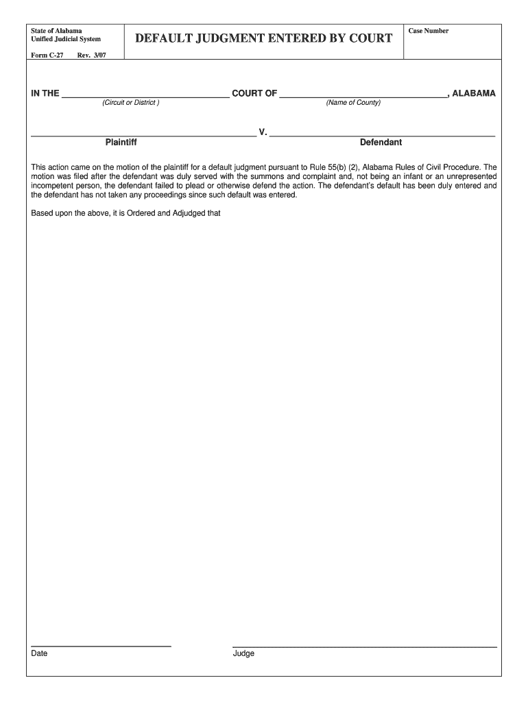 Circuit or District  Form