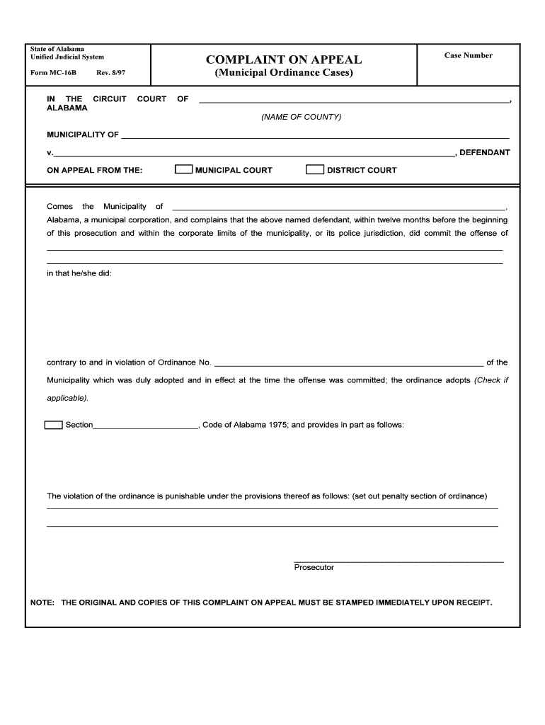 Court of Criminal Appeals Alabama Judicial System  Form