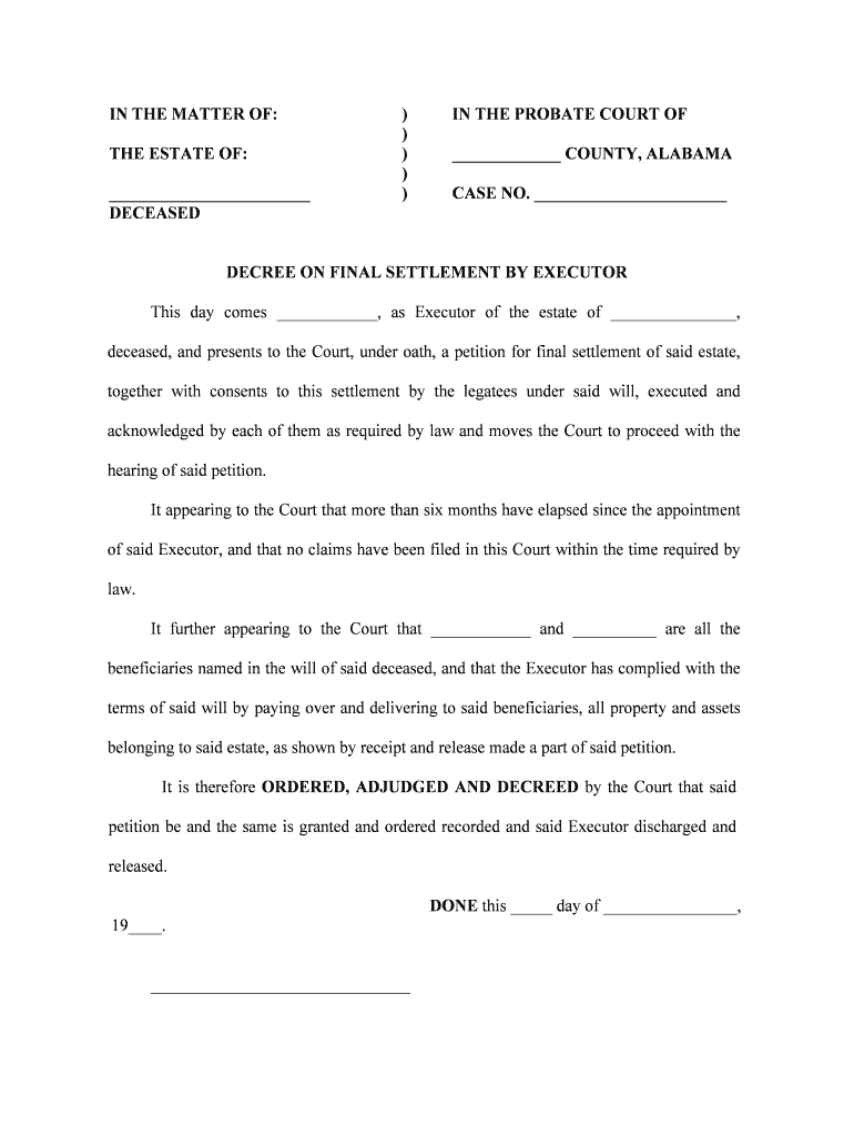 Chapter 2ADMINISTRATION of ESTATES Title 43  Form