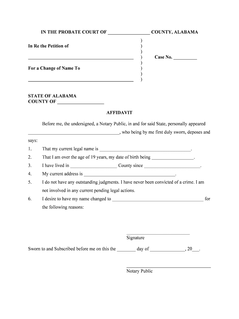 Page 1 of 2 in the PROBATE COURT of HOUSTON  Form