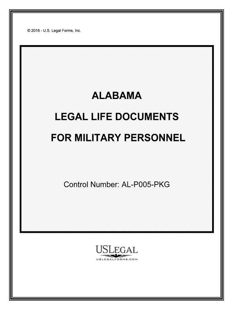 Control Number AL P005 PKG  Form