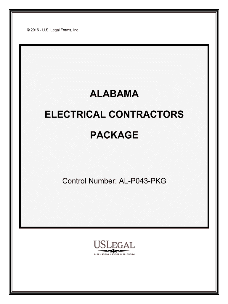 Control Number AL P043 PKG  Form