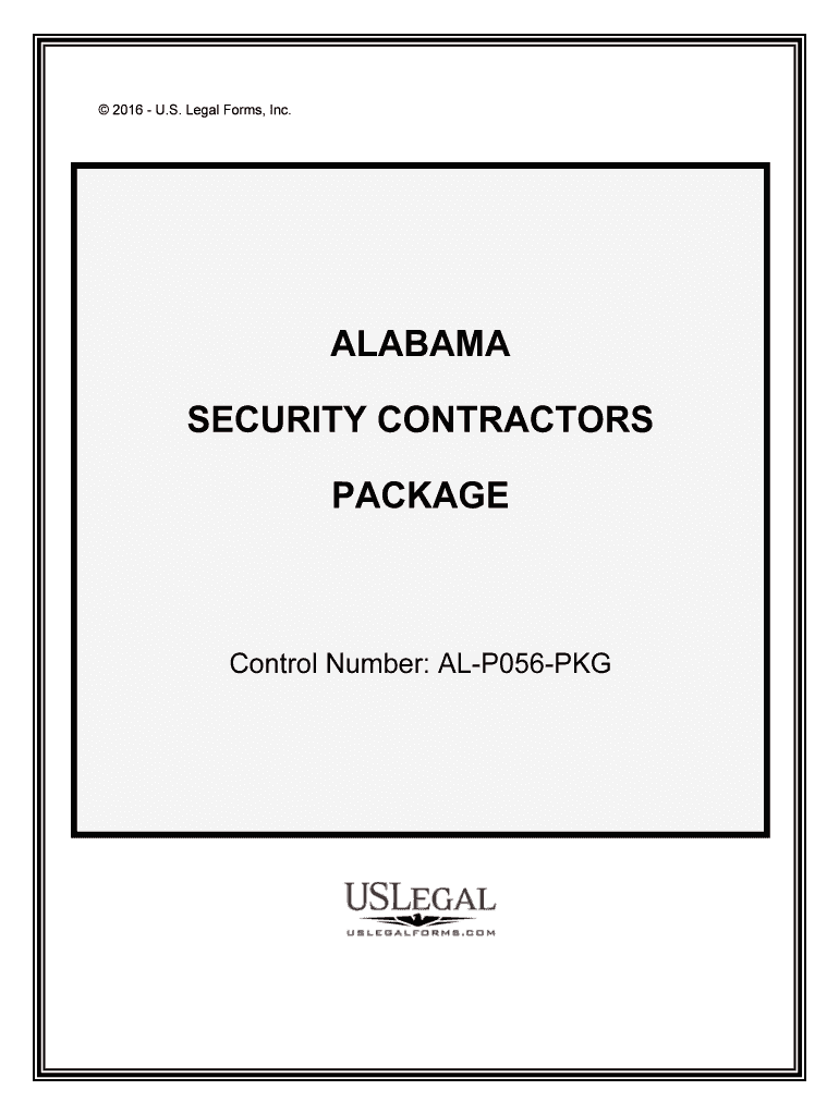 Control Number AL P056 PKG  Form