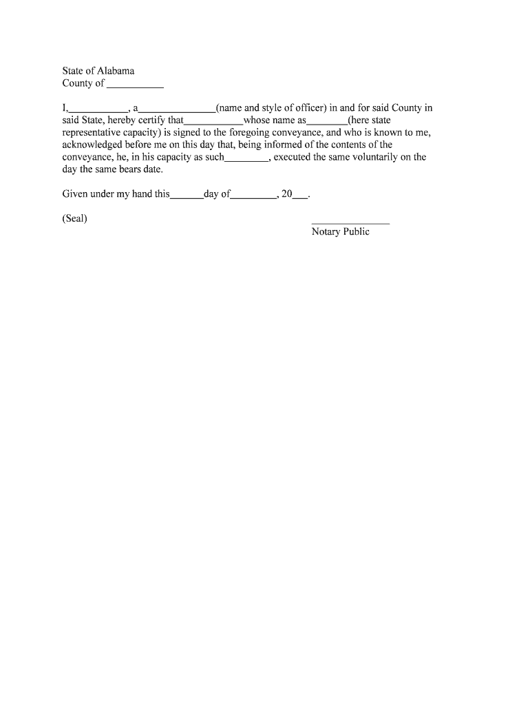 STATE of ALABAMA COUNTY of BALDWIN AMENDMENT to the  Form