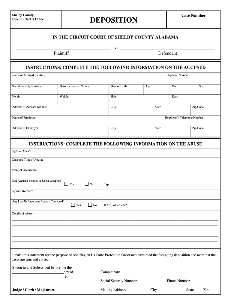 Welcome to the Shelby County Circuit Clerk's Office  Form