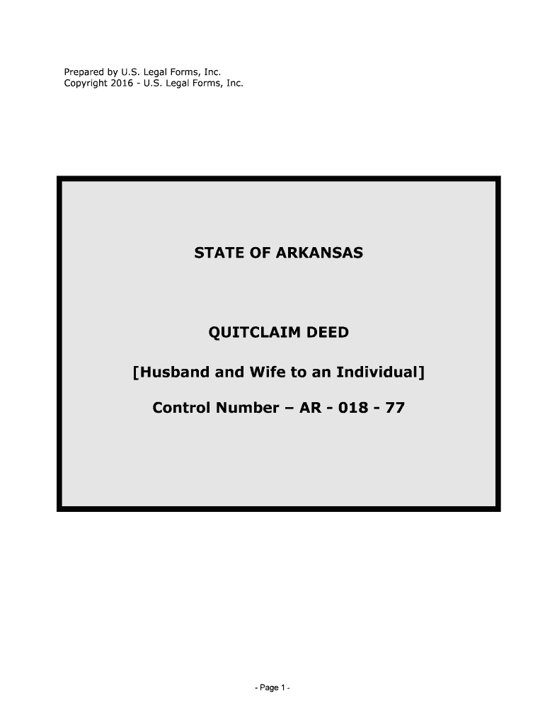 Arkansas Quit Claim Deed US Legal Forms