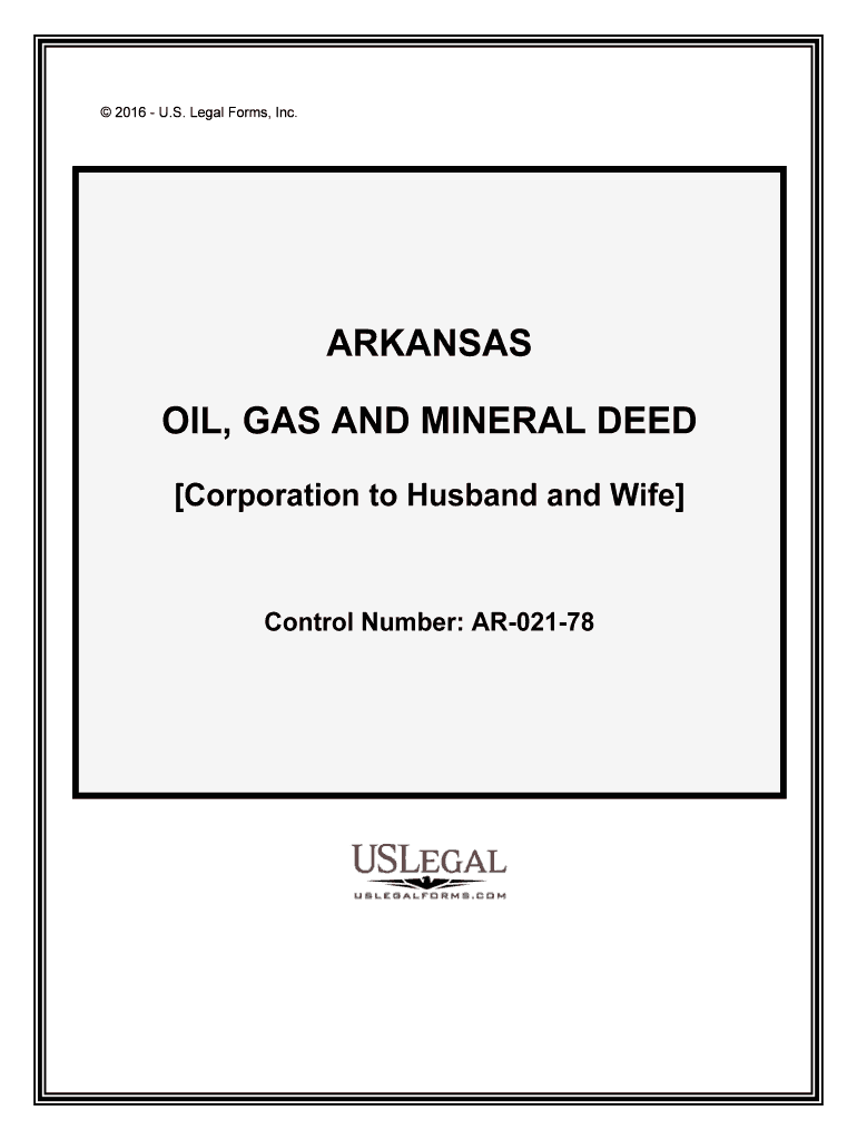 OIL, GAS and MINERAL DEED  Form