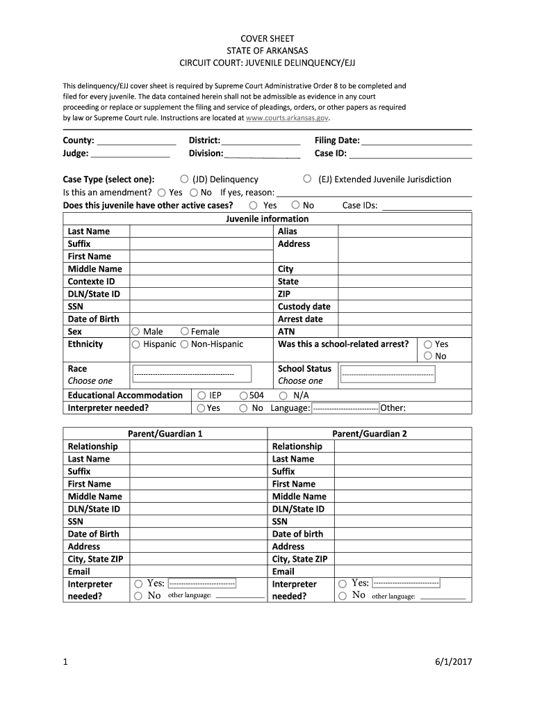 Juvenile Ejj Dys Releasereview Hearing Disposition Sheet  Form