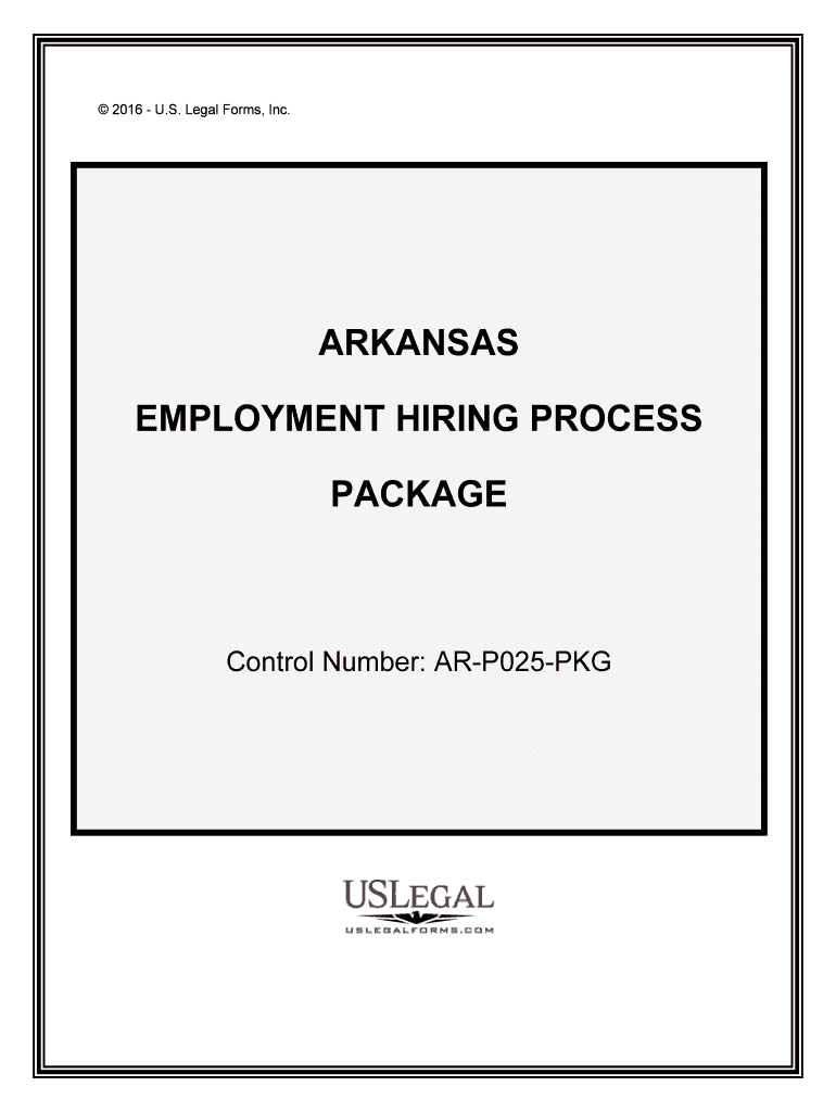 Control Number AR P025 PKG  Form