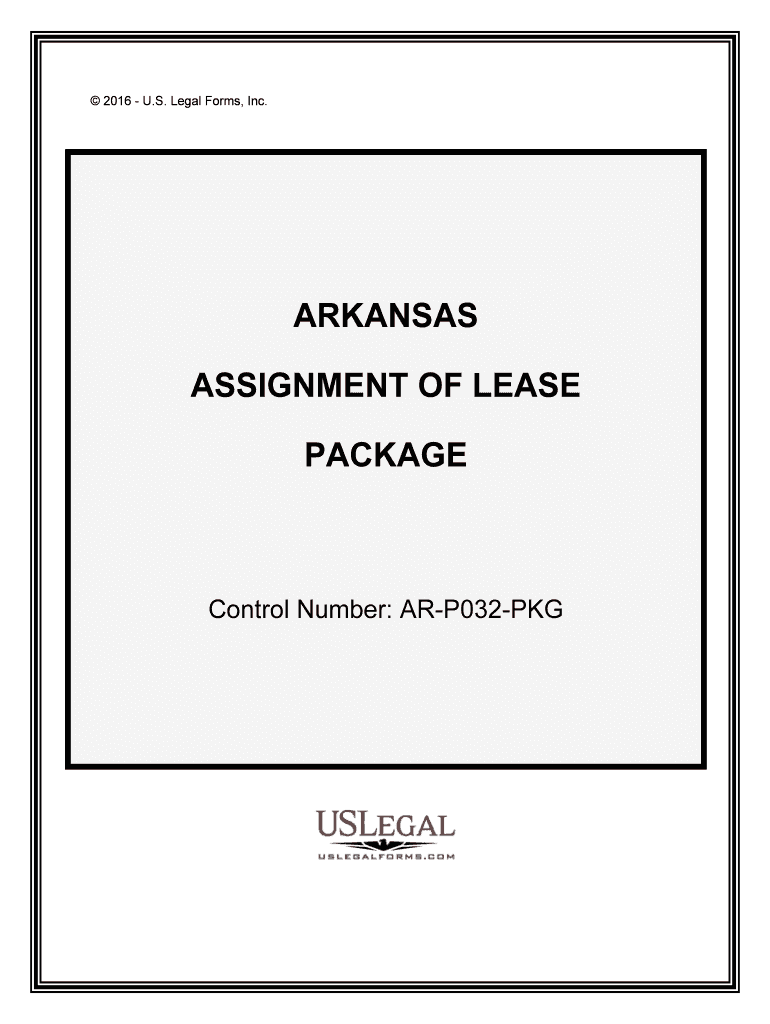 Control Number AR P032 PKG  Form