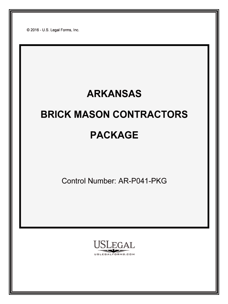 Control Number AR P041 PKG  Form