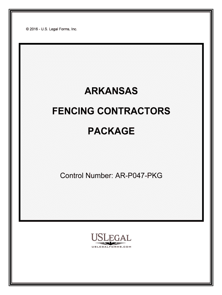 Control Number AR P047 PKG  Form