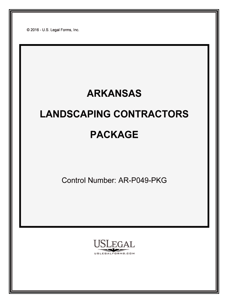 Control Number AR P049 PKG  Form