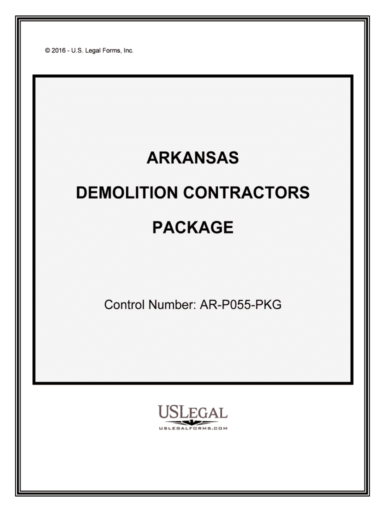 Control Number AR P055 PKG  Form