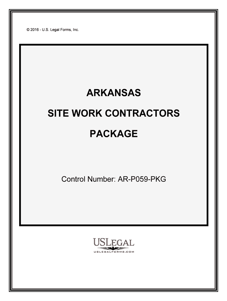 Control Number AR P059 PKG  Form