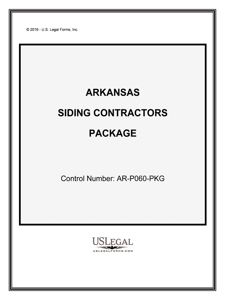 Control Number AR P060 PKG  Form