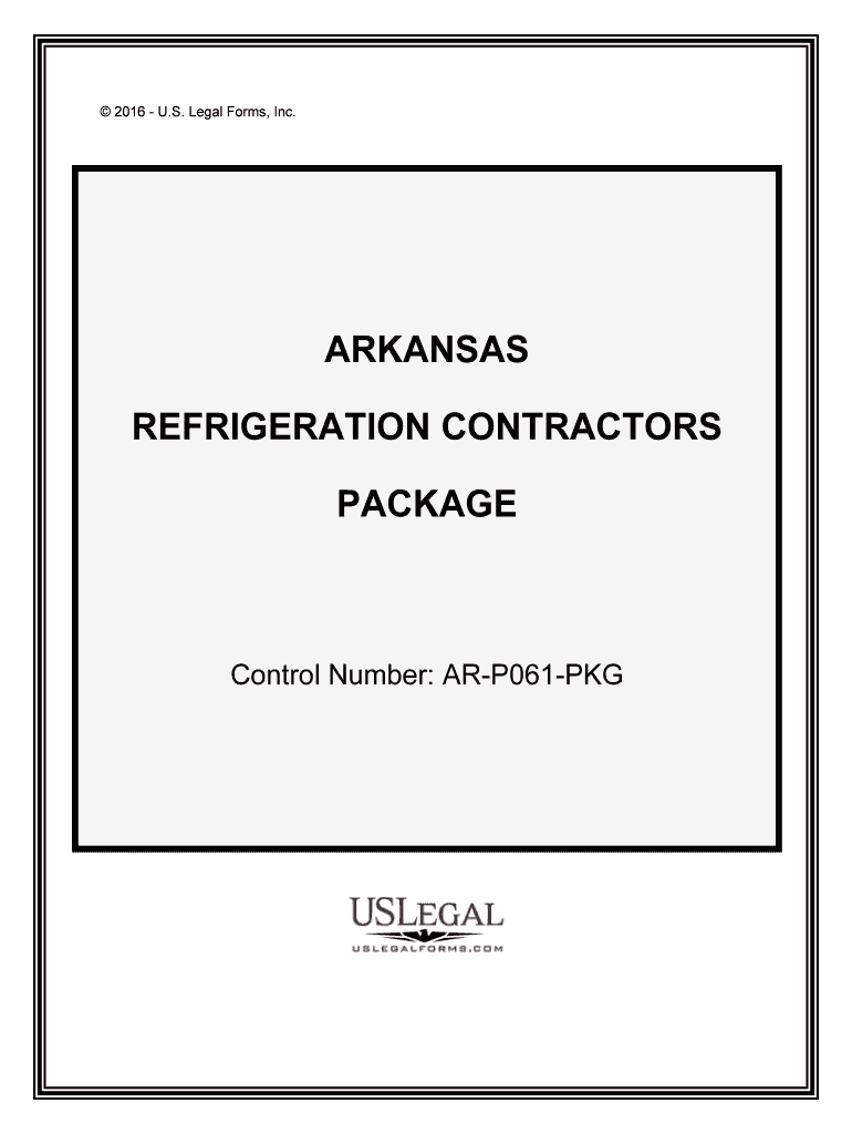 Control Number AR P061 PKG  Form