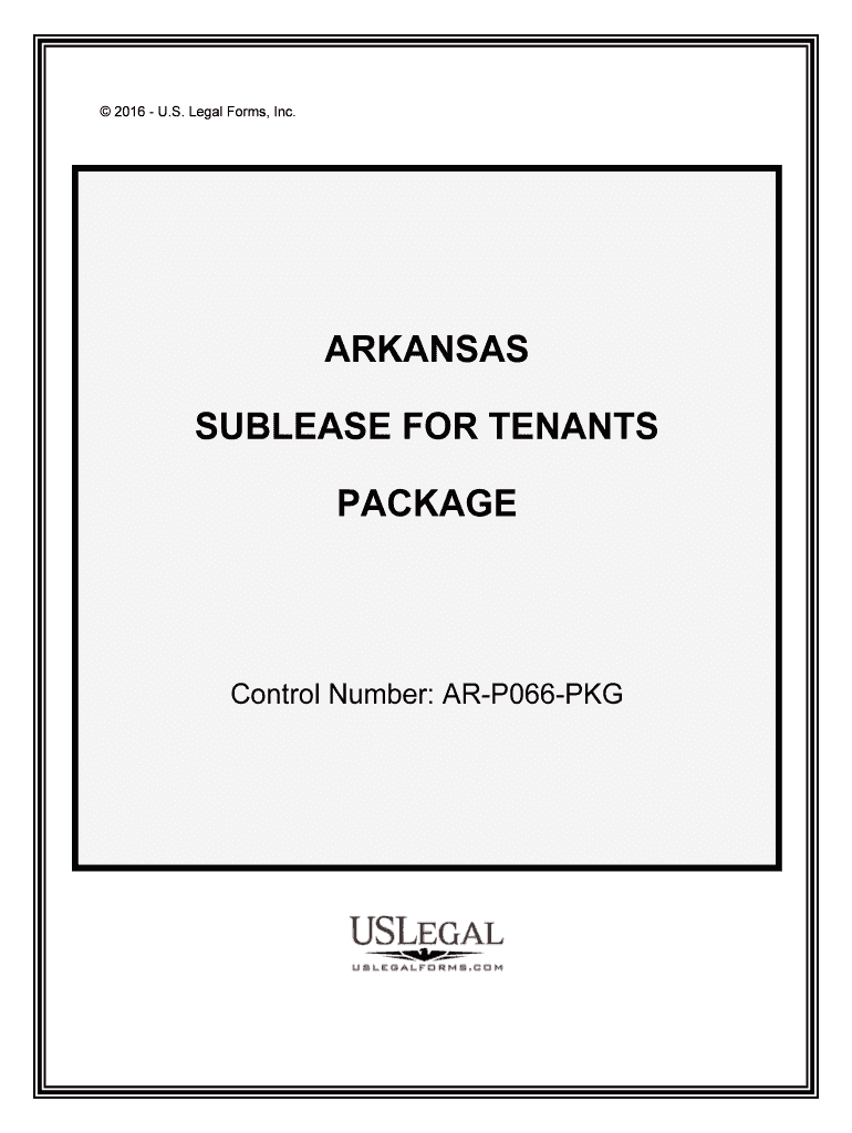 Control Number AR P066 PKG  Form