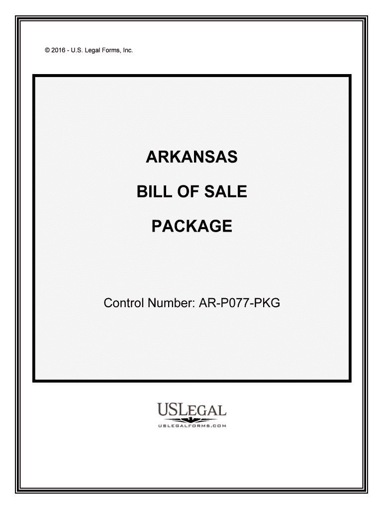 Control Number AR P077 PKG  Form