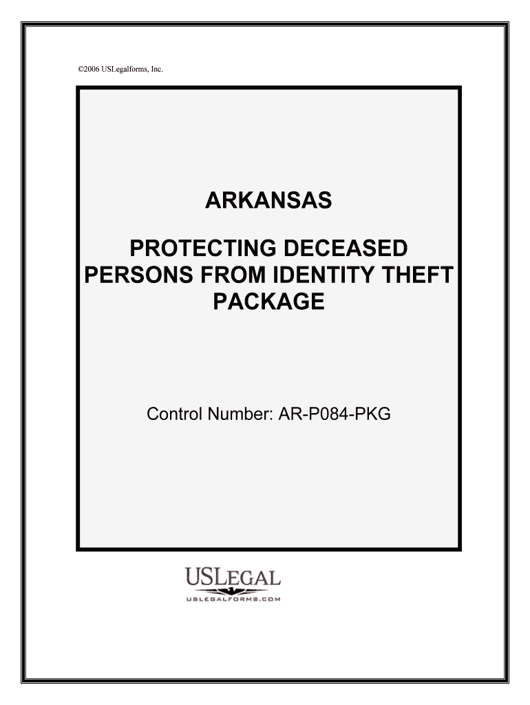 Control Number AR P084 PKG  Form