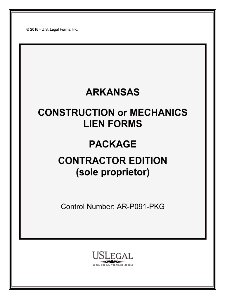 Arkansas Mechanics Lien Law in Construction FAQs, Forms