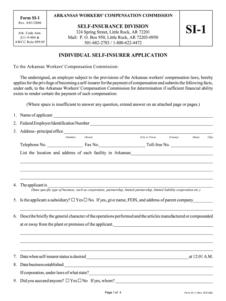 Get and Sign Form SI 1