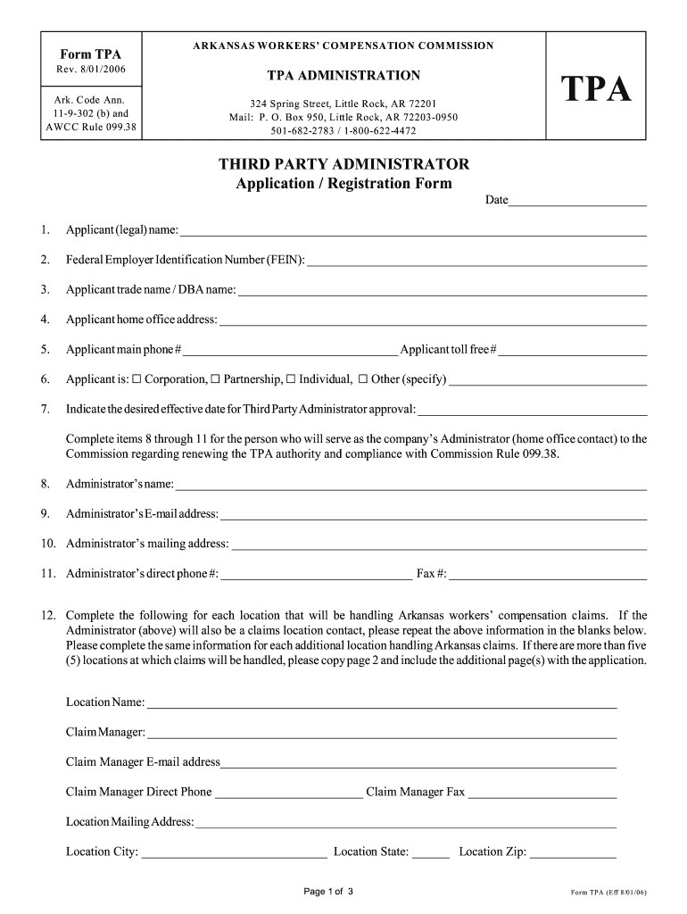 Get and Sign Form TPA