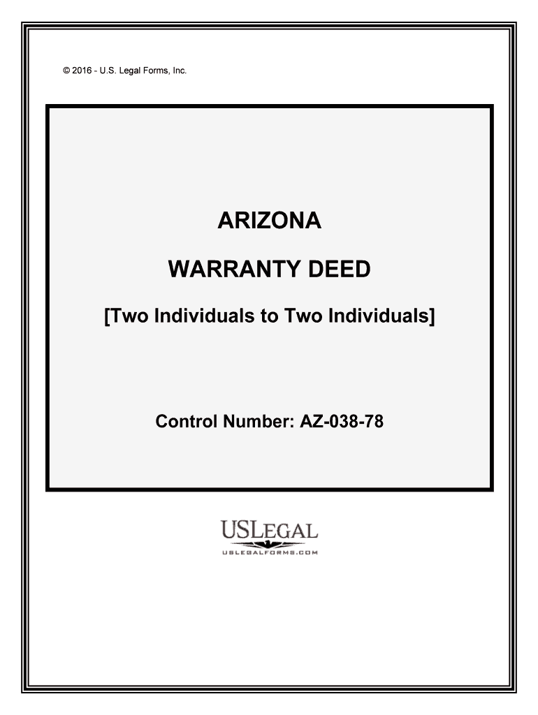 Control Number AZ 038 78  Form