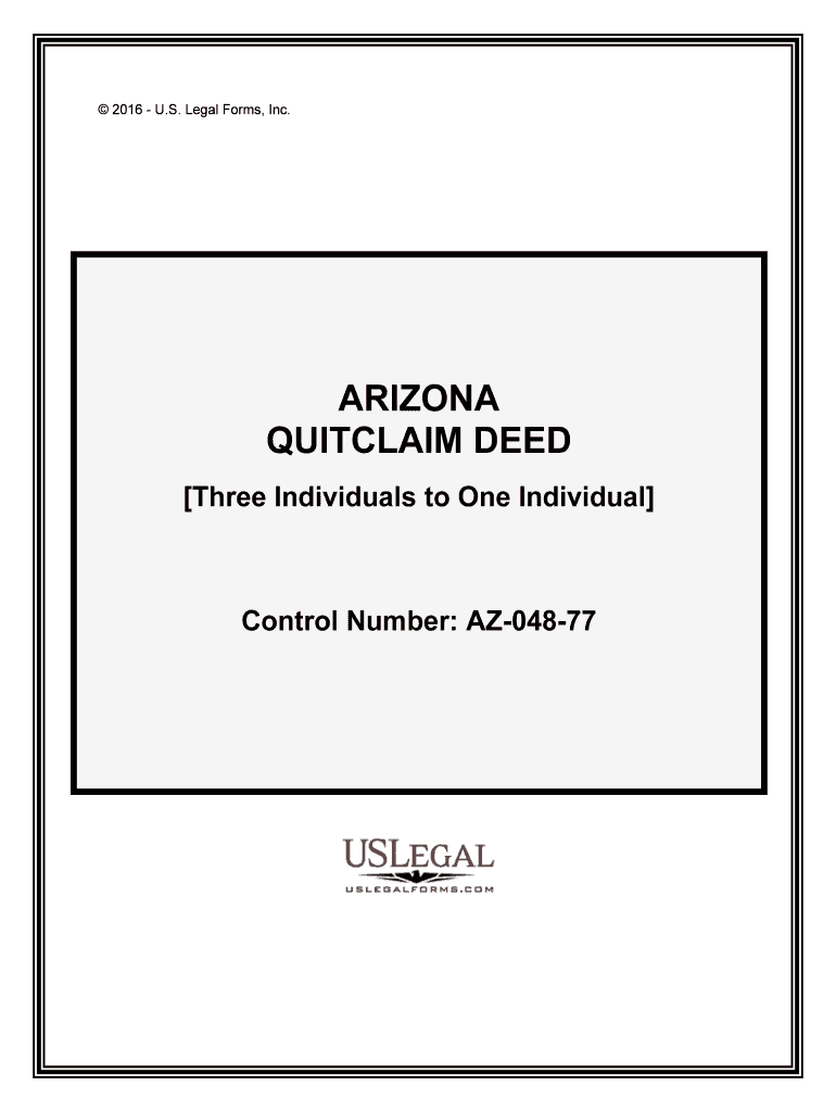 Control Number AZ 048 77  Form