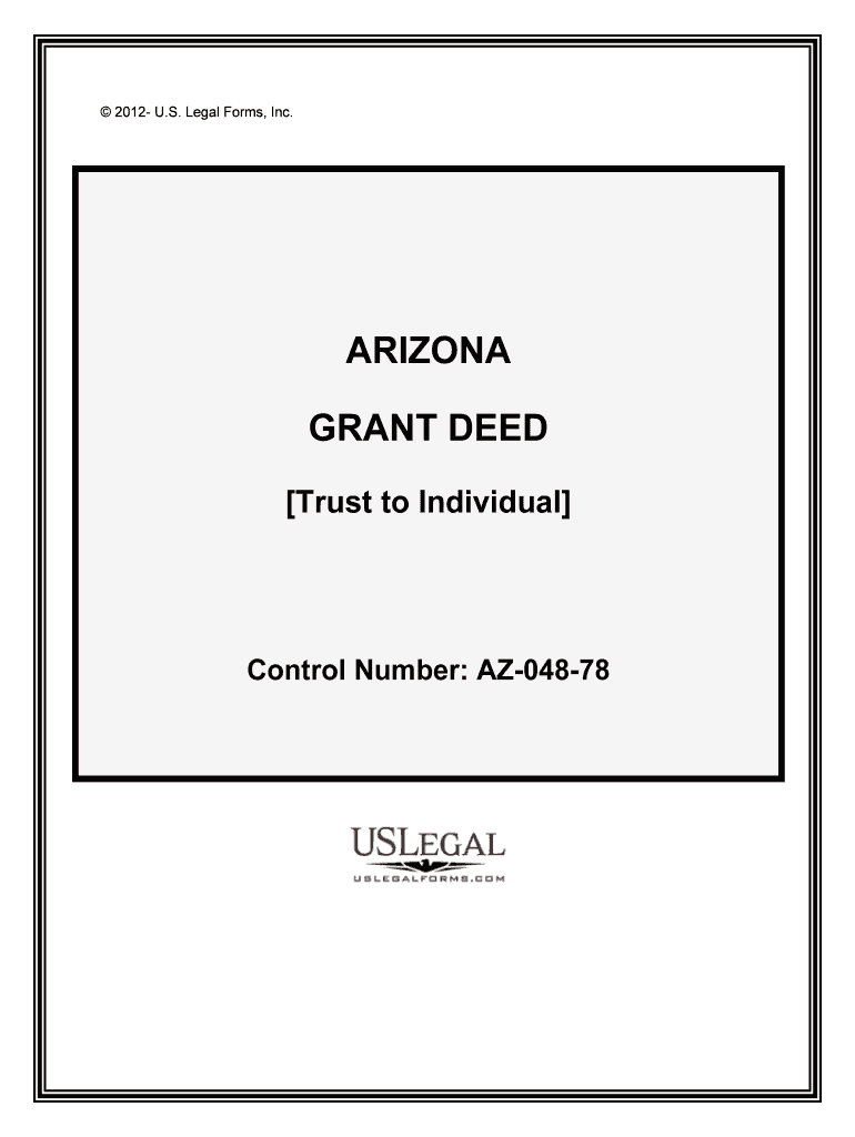 Control Number AZ 048 78  Form