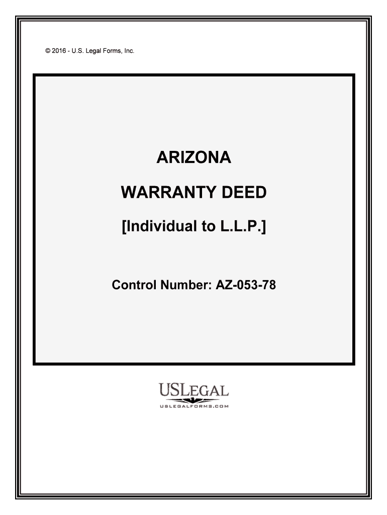 Control Number AZ 053 78  Form