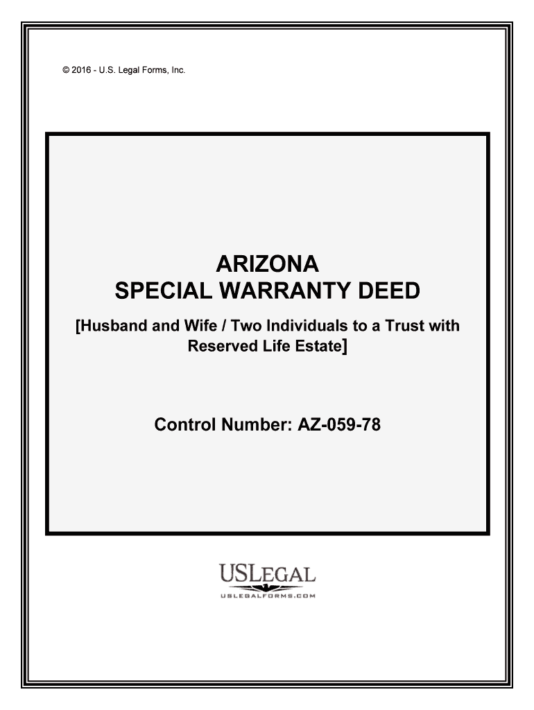 Arizona Quit Claim DeedArizona Warranty DeedUS Legal  Form