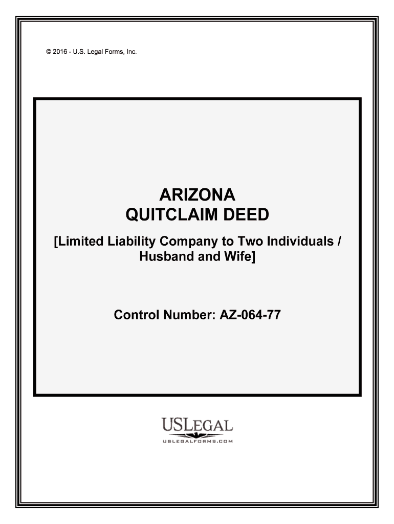 Arizona Quit Claim Deed US Legal Forms