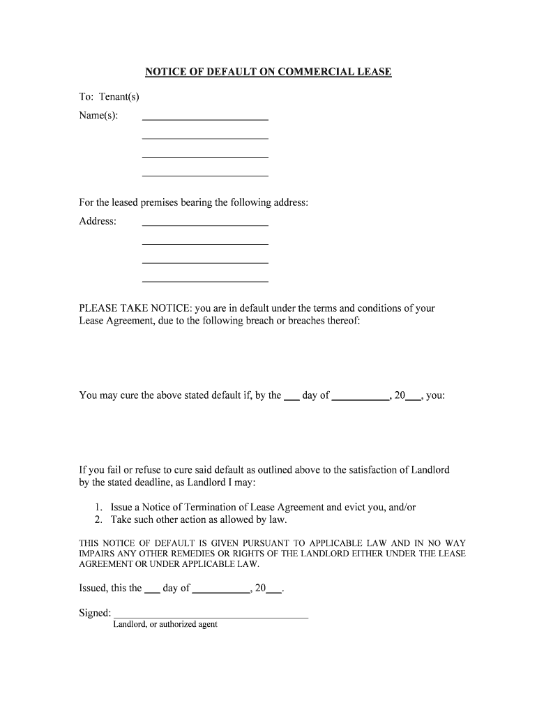 IMPAIRS ANY OTHER REMEDIES or RIGHTS of the LANDLORD EITHER under the LEASE  Form