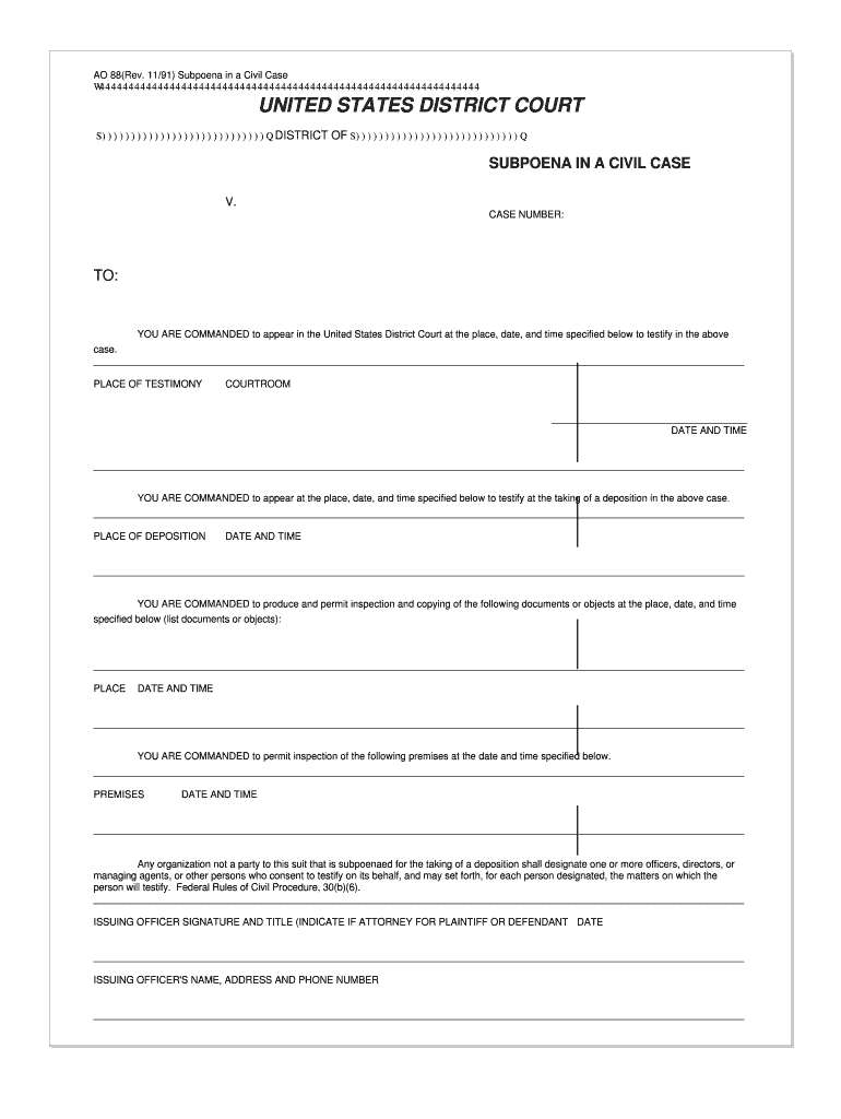 Civil FormsSouthern District of IowaUnited States District