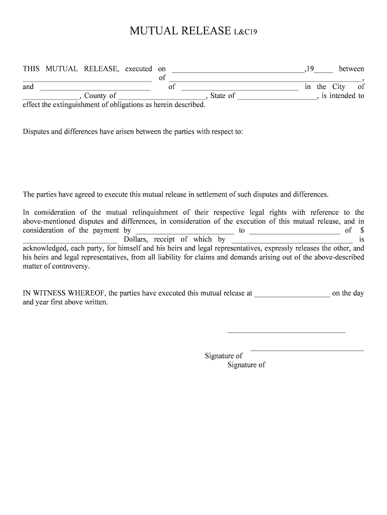 SETTLEMENT AGREEMENT and MUTUAL RELEASE B2 D the  Form