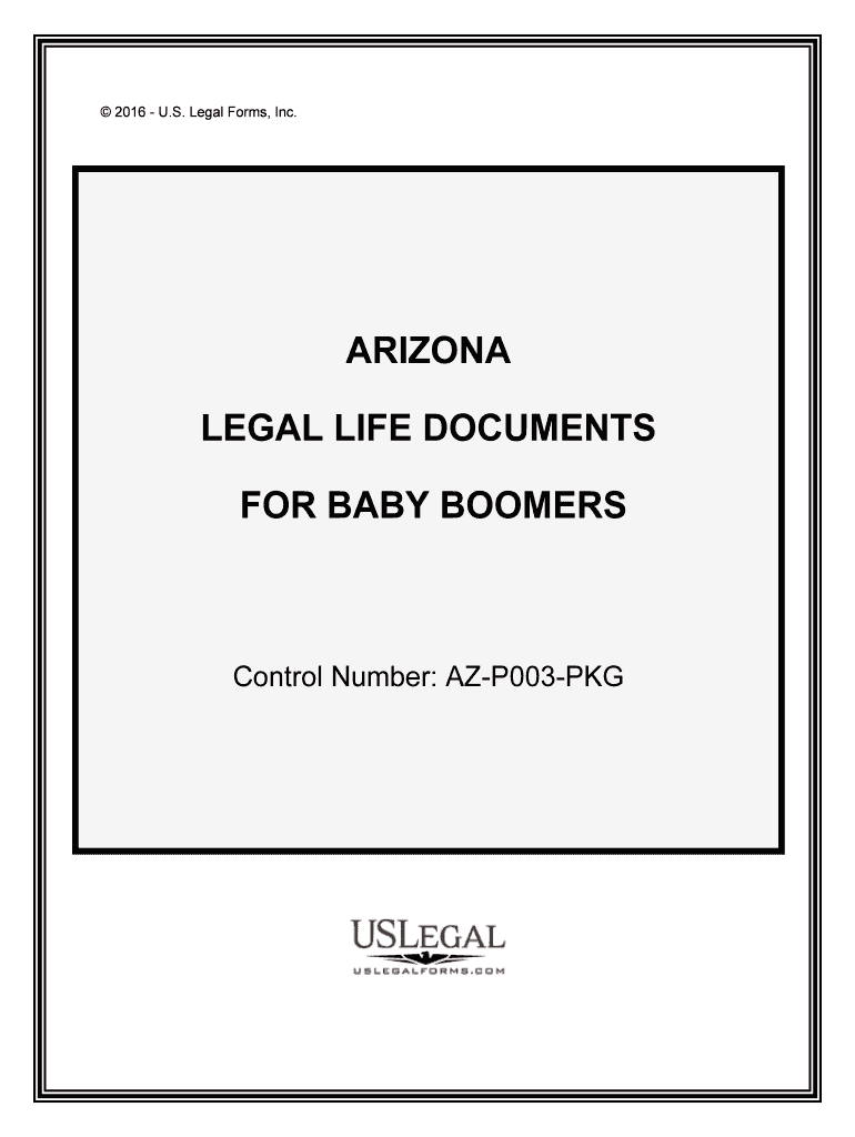 Control Number AZ P003 PKG  Form